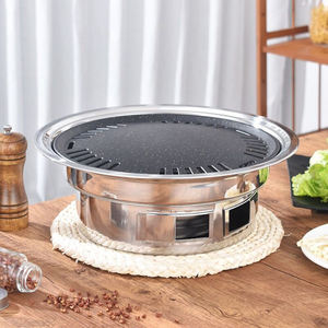 Lyroe เตาย่างบาร์บีคิวสแตนเลสแบบพกพาสำหรับใช้ในบ้านเตาย่างบาร์บีคิวสไตล์<span class=keywords><strong>เกาหลี</strong></span> - Product Image 5