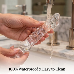 Grote, verlengde, transparante glazen <span class=keywords><strong>dildo</strong></span> van de fabrikant, nieuw adult product voor vrouwen voor masturbatieplezier. - Product Image 3