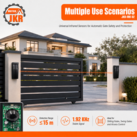 Moteur de porte coulissante infrarouge à faisceau unique DC12V-24V avec protection de sécurité, vis moderne, garantie 1 an - Meilleure vente du fabricant