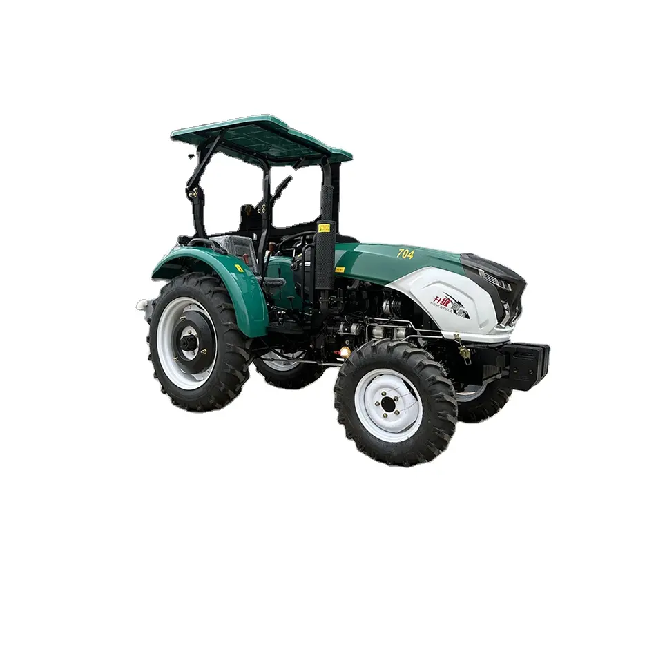 100 HP çiftlik ekipmanları ucuz çin tarım traktörleri ile fabrika doğrudan satış kaliteli Mini traktör ön uç yükleyici