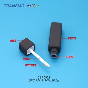 Tube vide pour brillant à lèvres avec applicateur 7ml, flacons vides, personnalisation OEM, emballage baume à lèvres, tubes cosmétiques pour brillant à lèvres, conteneur avec revêtement en caoutchouc - Product Image 5