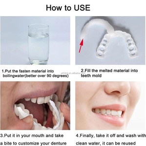 Dentaduras postizas ajustables Blanqueamiento de dientes temporal Tirantes Gap Relleno Dientes Blanqueamiento de dientes Tirantes - Product Image 3