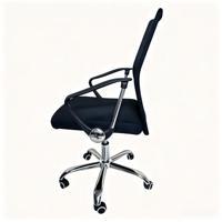 Chaise de bureau en maille pivotante à hauteur réglable pour personnel, base chromée, vente en gros d'usine, Sillas De Oficina