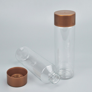 Transparent Pet Beverage Bottle 250ml With Lid <b>Reusable</b> Travel Water <b>Cup</b> Plastic Drinkware - Product Image 4