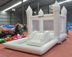 <span class=keywords><strong>Château</strong></span> Gonflable Géant Blanc avec Piscine à Balles pour Mariage et Fête d'Enfants - Product Image 6