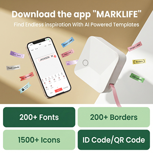 เครื่องพิมพ์ริบบิ้นไร้สาย Marklife R15 - เครื่องทำริบบิ้นฟอยล์ทองดิจิทัลสำหรับห่อของขวัญสุดหรู <span class=keywords><strong>ดอกไม้</strong></span> และสินค้าบูติก - Product Image 3