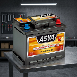 New Feza 12V 60Ah Automotive <b>Battery</b> Maintenance Free High Performance Long Life Calcium Technology Durable Design 2 Year Gray - Product Image 3