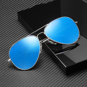 Gafas de Sol de piloto de Metal Retro HBK para hombre, marco de aleación a la moda, lentes con logotipo personalizado, estilo Retro polarizado, conducción Dropshipping - Product Image 2