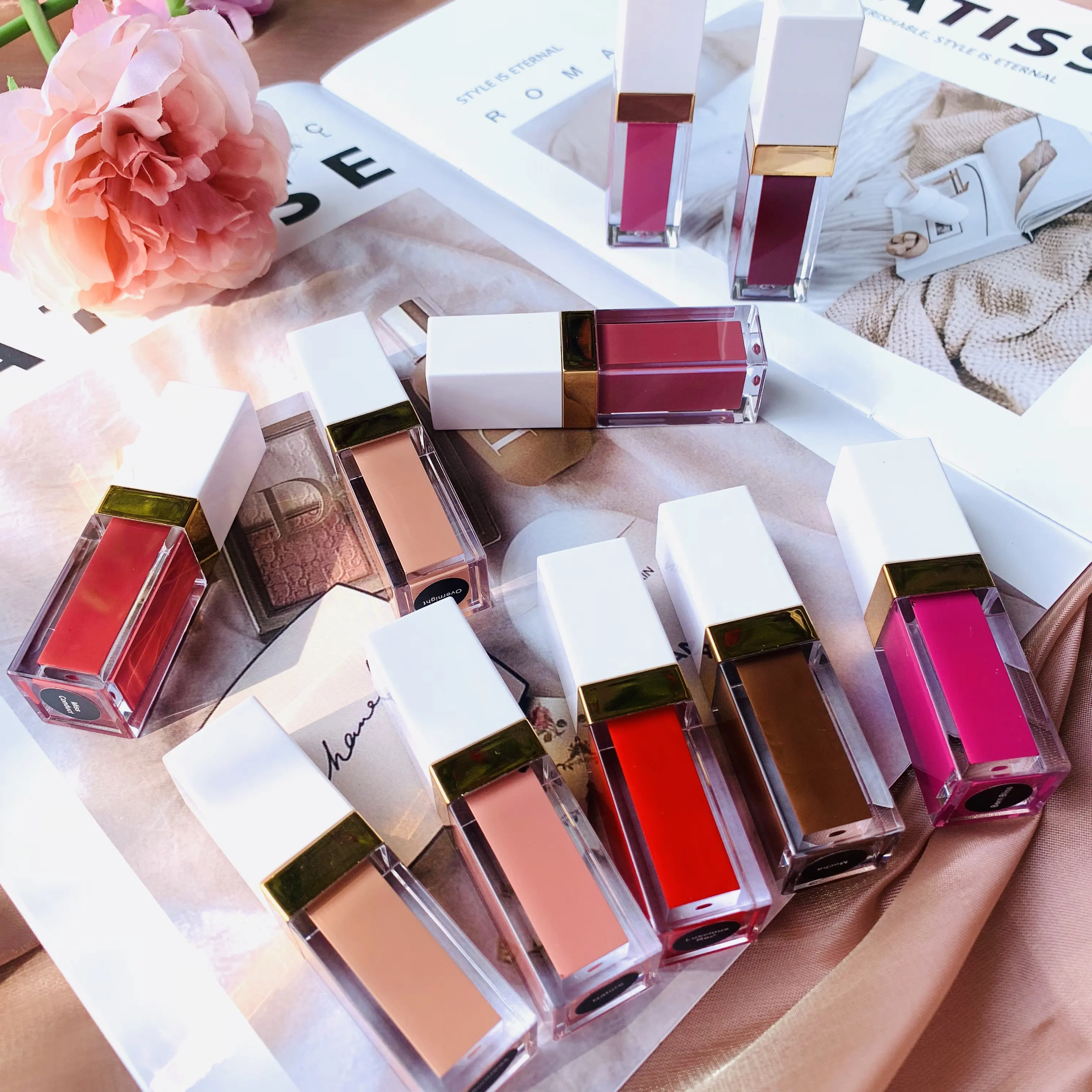 private label matte liquid lipstick 30 color fashion sexy lip gloss drop shipping service