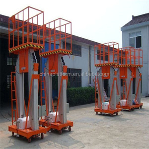 Elevador de Aluminio de Doble Mástil o Elevador de Dos Postes Fabricado en Aleación de Aluminio para Trabajos Aéreos - Product Image 4