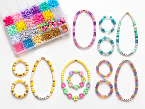 Kit de Cuentas Pony DIY, 24 Compartimentos, Cuentas de Arcoíris con <span class=keywords><strong>Letras</strong></span> Doradas del Alfabeto, Cuentas 3D de Corazón y Flor para Hacer Pulseras y Joyería - Product Image 3