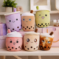 Boîte cadeau personnalisée, peluche Bubble Tea, adorable tasse Boba avec plusieurs expressions d'émotion