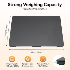 Báscula Digital Electrónica para Perros J&R con Plataforma <span class=keywords><strong>de</strong></span> Vidrio y Función <span class=keywords><strong>de</strong></span> Retención <span class=keywords><strong>de</strong></span> Datos, Tamaño Personalizable, Precisión <span class=keywords><strong>de</strong></span> 10g para Criadores y Veterinarios - Product Image 6