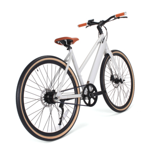 Vélo de ville USA Warehouse 250W Motor Road Bike <span class=keywords><strong>Vanmoof</strong></span> Style 700C Carbon Belt Step Thru Single Speed Hydraulic Disc Brakes - Product Image 5