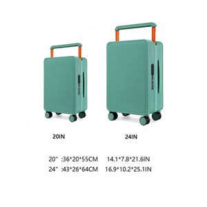 Print Logo Cartoon Solid Color PC <strong>Hard</strong> Shell <strong>Luggage</strong> Wide Handle Aluminum Trolley TSA Lock Spinner Wheels Lightweight Suitcase - Product Image 5