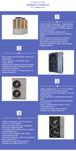 ปั๊มความร้อน EVI 50HP 60HP เสียงเบาพิเศษ ใช้สารทำความเย็น <span class=keywords><strong>R410A</strong></span> สำหรับระบบทำความร้อนและความเย็นและน้ำร้อนในโรงแรม - Product Image 4