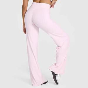 Leggings de sport OEM sans couture, taille haute, push-up, tendance, personnalisés, pour femme, avec effet froncé, coupe large, pour le yoga et le fitness - Product Image 6