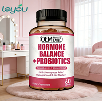 Capsules à base de plantes pour femmes, marque privée OEM, complément alimentaire naturel végétalien, soutien de l'humeur, antioxydant, renforcement immunitaire, vente en gros personnalisée