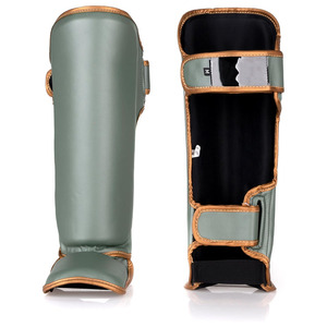 High Quality Cow Hide Leather Shin Guard Custom Logo Leg Guards and Warmers Wholesale Leather Shin Guards Customized OEM Service - Product Image 6