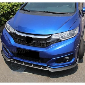 For Honda Fit Jazz 2018-2020 Body Kit Front Bumper <b>Diffuser</b> Glossy Black Sport Style Front Bumper Splitter <b>Car</b> Accessories - Product Image 4