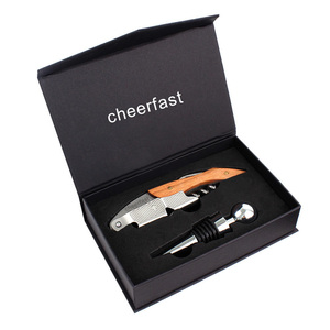 Nouveau tire-bouchon <span class=keywords><strong>de</strong></span> sommelier en acier inoxydable avec manche en bois d'acajou, kit <span class=keywords><strong>de</strong></span> bouchons <span class=keywords><strong>de</strong></span> <span class=keywords><strong>vin</strong></span>, ouvre-bouteille en bois pour <span class=keywords><strong>vin</strong></span> rouge, idéal pour un cadeau - Product Image 1