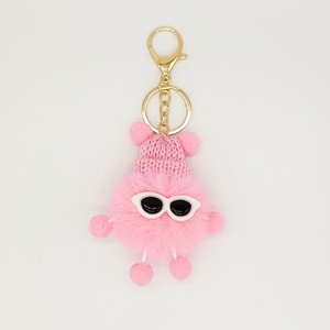 Mới Đến Móc Chìa Khóa Pompom Fluffy Bóng Keyring Thỏ Giả Thỏ Lông Dễ Thương Động Vật Elf Pom Pom Pom Sang Trọng Keychain Cho Túi Mặt Dây Chuyền - Product Image 2