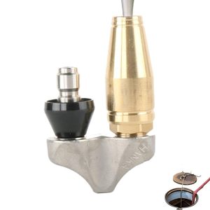 Ugello <span class=keywords><strong>per</strong></span> idropulitrice a doppia turbina da 1/4 3/8 <span class=keywords><strong>per</strong></span> la <span class=keywords><strong>pulizia</strong></span> di scarichi e fognature, 3000 PSI, <span class=keywords><strong>per</strong></span> kit idropulitrice e ugello <span class=keywords><strong>per</strong></span> fognature - Product Image 1