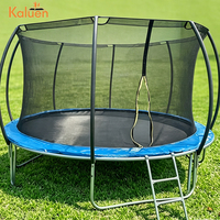 Gran oferta, modelo de linterna, trampolín redondo con red protectora, 6 pies, 8 pies, 10 pies, 12 pies, 14 pies, 16 pies, cama de salto para el hogar con red de seguridad