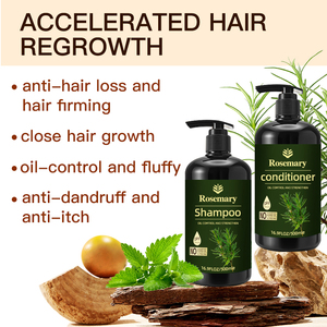 Juego de champú y acondicionador de árbol de té para el crecimiento del cabello de menta de Romero orgánico natural de fábrica OEM - Product Image 2