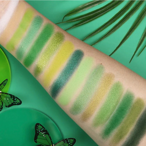 <span class=keywords><strong>Palette</strong></span> <span class=keywords><strong>di</strong></span> Ombretti Verde Personalizzabile con 15 Colori Opachi e Brillanti a Lunga Durata, Produzione OEM - Product Image 3