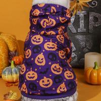 Costume de fête d'Halloween pour animaux de compagnie : tenue de démon, citrouille, lampe, vêtements mignons pour petits et moyens chiens, chiens Teddy, chats - Vente en gros