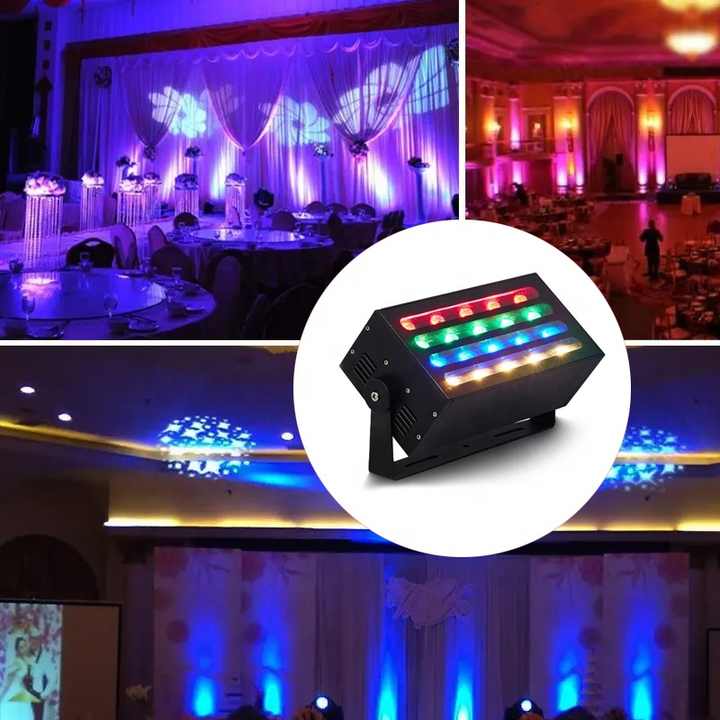 DMX512 RDM Wireless Control LED Wall Washer RGB Color Dimmable Stage ...