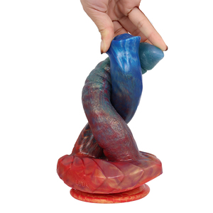 FAAK Rasting Flame Silikon Doppelkopf <span class=keywords><strong>U</strong></span>-Form <span class=keywords><strong>Dildo</strong></span> mit gemischten Farben für Sex Spaß L7014 - Product Image 5