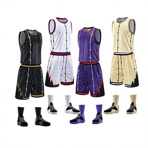 Conjunto de Uniforme de Baloncesto Sublimado Personalizado para Hombre, Camiseta sin Mangas, Pantalones Cortos, Calcetines y Zapatos a Juego, Estampado Geométrico, Secado Rápido, para Adultos - Product Image 1