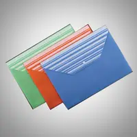 Enveloppes en plastique Poly enveloppe dossier en plastique transparent réutilisable avec fermeture à bouton-pression, taille de lettre/format A4, pour l'école