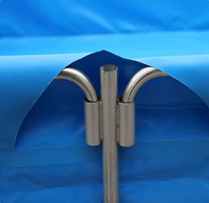 ถังเก็บน้ำแบบมีที่ยึดทำจากเหล็กชุบสังกะสีขนาด3.5ม. * 1.2เมตรและฝาครอบผ้าใบกันน้ำพีวีซี-ช่วยให้น้ำสำรองและเตรียมพร้อมเมื่อเกิดภัยพิบัติ - Product Image 2