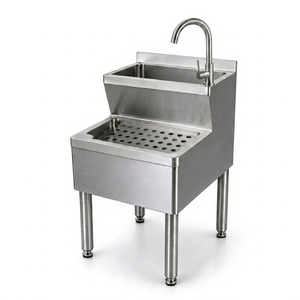 Évier double couche en acier inoxydable, bassin de lavage professionnel pour équipement de cuisine, idéal pour hôtels et restaurants - Product Image 1