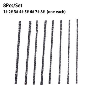 Hojas de Sierra de Alambre de Diamante para Joyería, Hojas de Sierra de Alambre de Dientes en <span class=keywords><strong>Espiral</strong></span>, Metal, Corte de Madera, 8 Unidades por Set - Product Image 6