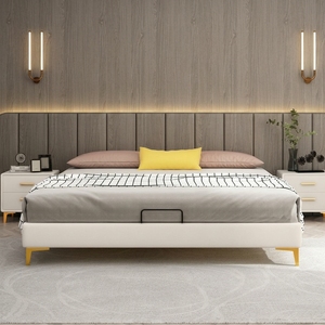 <span class=keywords><strong>Lit</strong></span> Tatami Japonais Extra-Large 200x200 pour Hôtels et Villas : Tête de <span class=keywords><strong>Lit</strong></span>, <span class=keywords><strong>Cadre</strong></span> de Meuble d'Hôtel Moderne, Meubles de Chambre à Coucher - Product Image 3