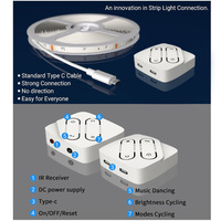 Guirlandes lumineuses LED RGB intelligentes 12V WiFi, contrôle vocal via application, synchronisation musicale, 5050 USB, adhésives, PVC, étanches