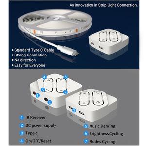 Thông Minh <span class=keywords><strong>RGB</strong></span> <span class=keywords><strong>LED</strong></span> Ánh Sáng Dải 5V/12V Bluetooth <span class=keywords><strong>Wifi</strong></span> Ứng Dụng Điều Khiển Bằng Giọng Nói Âm Nhạc Đồng Bộ <span class=keywords><strong>5050</strong></span> USB Dính Không Thấm Nước Môi Trường Xung Quanh Đèn - Product Image 2