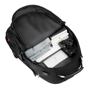 Durable Étanche 16 Pouces Hommes Femmes Voyage D'affaires Antivol USB Ordinateur Portable <span class=keywords><strong>Sac</strong></span> À <span class=keywords><strong>Dos</strong></span> Unisexe Fermeture Éclair Principalement Fait Oxford <span class=keywords><strong>PC</strong></span> - Product Image 5