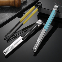 Pinces de service longues en acier inoxydable multicolores pour barbecue coréen, idéales pour buffet, salades, restaurant et cuisine domestique