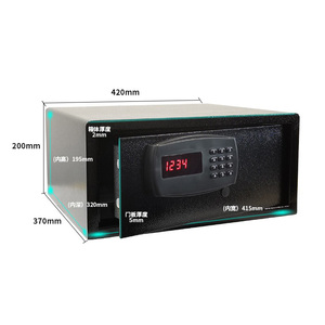XBT Mini Electronic Digital Steel Safe <b>Box</b> with <b>Lock</b> for Home or Hotel Use - Product Image 5