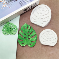 Moule en silicone 3D motif feuille de tortue et feuille de bambou, pour décoration de gâteaux et bonbons, résistant aux hautes températures