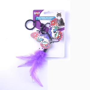 2019 nuevo estilo interactivo mariposa de pluma teaser juguete interesante juguete - Product Image 3