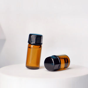 Frasco de vidrio transparente ámbar para laboratorio, cromatografía, cuidado de la piel, envase cosmético, a prueba de fugas, para muestreo, botella vacía con tapa de rosca - Product Image 4