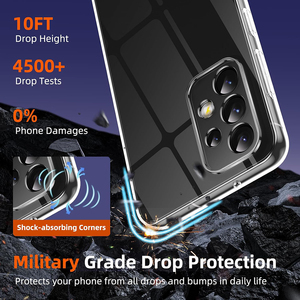 <span class=keywords><strong>Coque</strong></span> souple ultra fine en <span class=keywords><strong>silicone</strong></span> pour Samsung Galaxy <span class=keywords><strong>A53</strong></span> A33 A23 A73 A13 <span class=keywords><strong>Coque</strong></span> de protection transparente transparente pour appareil photo complet - Product Image 3