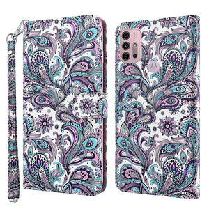 Uslion — étui de téléphone en cuir PU, portefeuille à rabat, avec lanière, peinture colorée 3D, pour iPhone 13 - Product Image 6