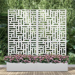 Kim loại ngoài trời riêng tư màn hình hàng rào freestanding Patio riêng tư màn hình với đứng hàng rào Panels cho bên ngoài - Product Image 2